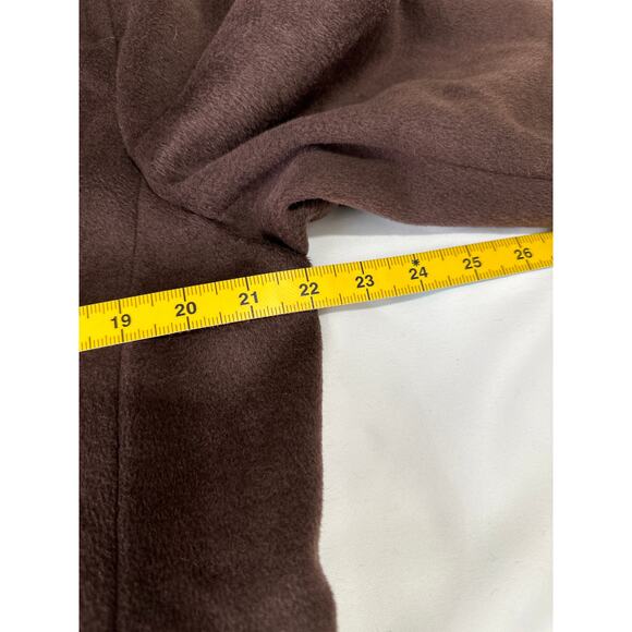 Talbots Women Brown 3 Button Wool Coat Size 14 - Picture 5 of 6
